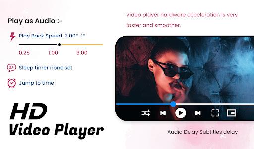 HD Video Player with music Screenshot1