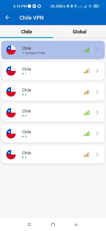 Chile VPN - Get Chile IP Screenshot1