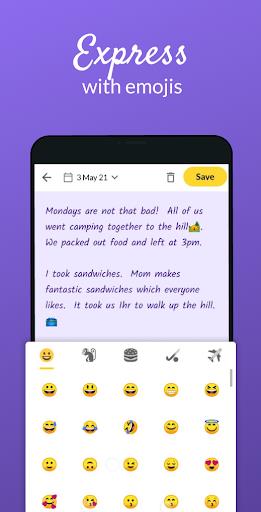 My Personal Diary - Simple diary with lock offline Screenshot4