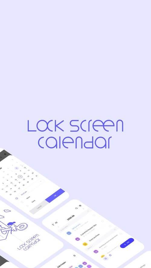 LockScreen Calendar - Schedule Screenshot1