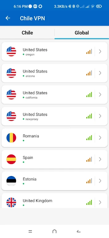 Chile VPN - Get Chile IP Screenshot2