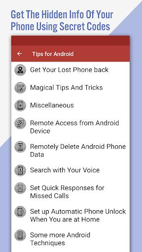 Secret Codes for Android Screenshot2