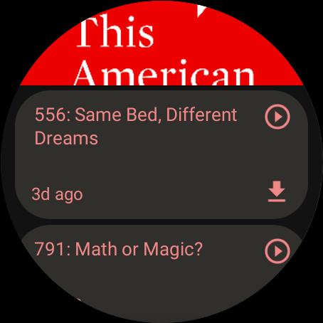 Wear Casts - Podcast Player for Wear OS Screenshot4