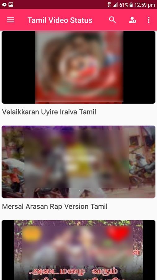 Tamil Video Status Songs for WhatsApp Screenshot1
