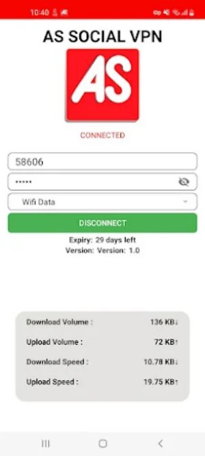 AS SOCIAL VPN Screenshot2