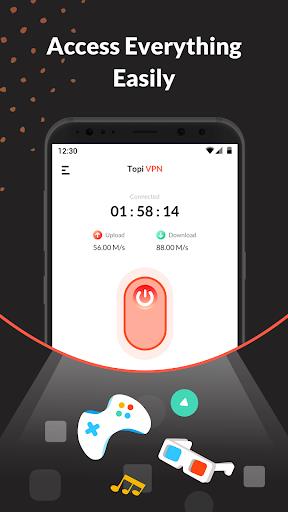 TopiVPN: Fast, Secure, Unlimit Screenshot1