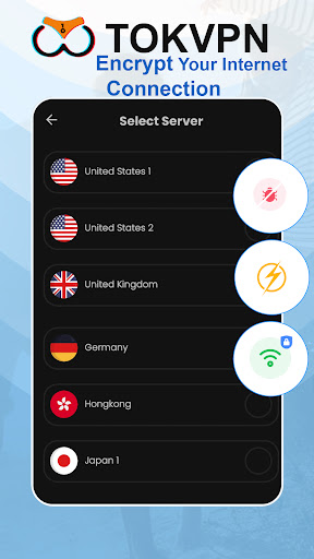 TokVPN - Safe VPN Proxy Screenshot3