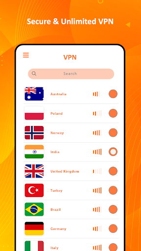 5X VPN:Proxy Unlimited & Safe Screenshot1