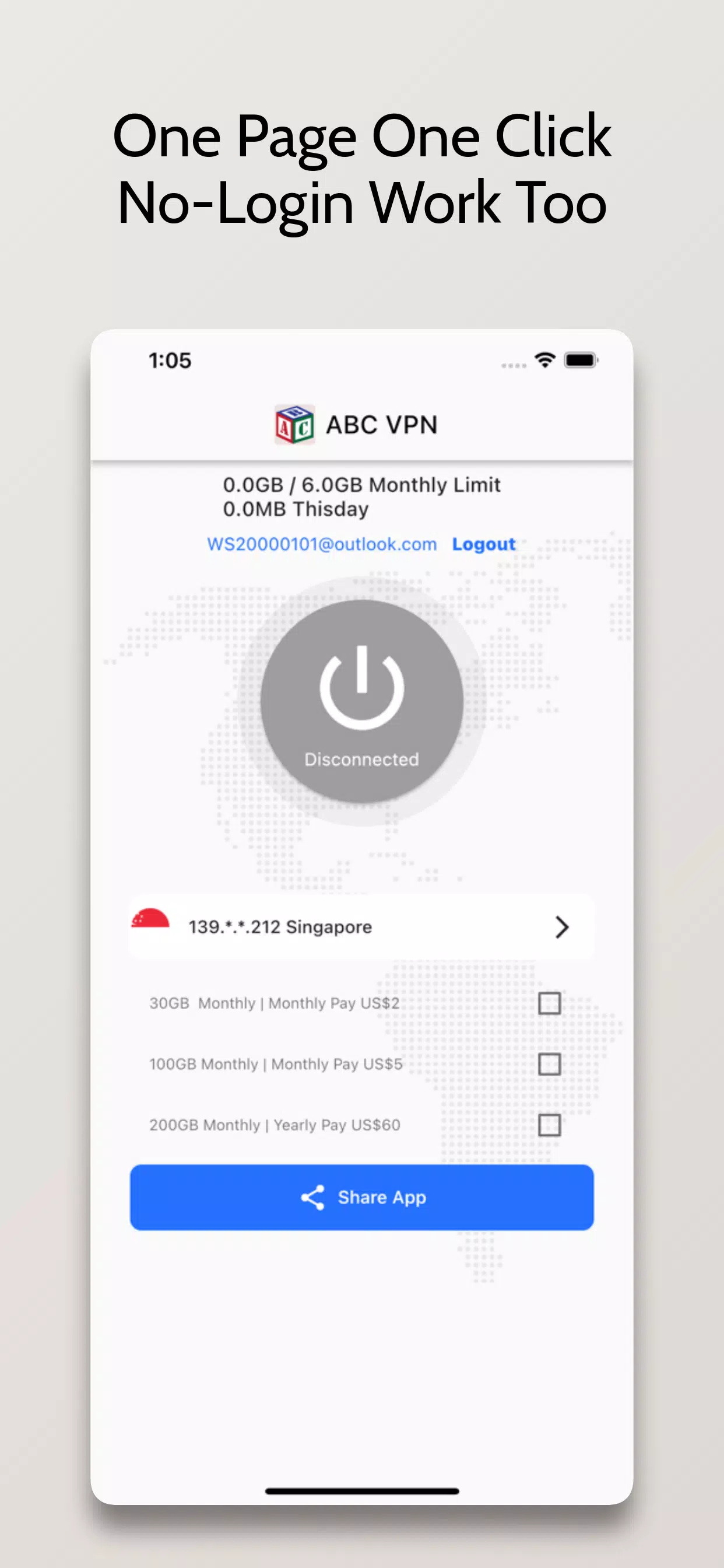 ABC VPN - Very Easy Good VPN Screenshot3