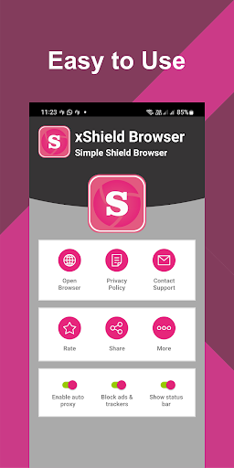 xShield Browser VPN Proxy Screenshot1