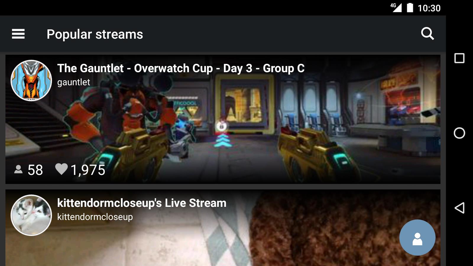 stream.me - Live Streams Screenshot1