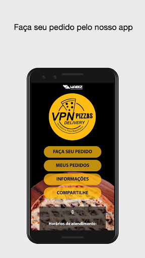 VPN Pizzas App Screenshot1
