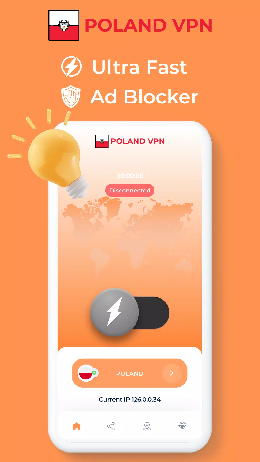 Poland VPN - Private Proxy Screenshot2