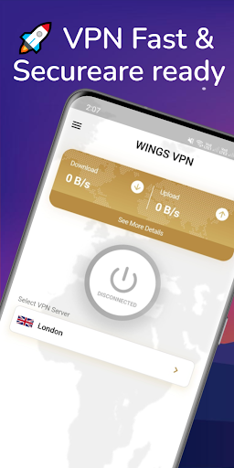 WingsVPN: VPN Fast & Secure Screenshot1