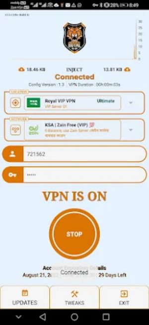 ROYAL VIP VPN Screenshot1