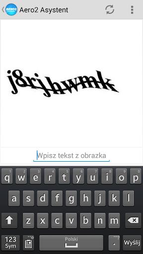 Aero2 Asystent - kody captcha Screenshot2