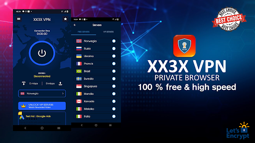 XX3X VPN - Private Browser Screenshot1