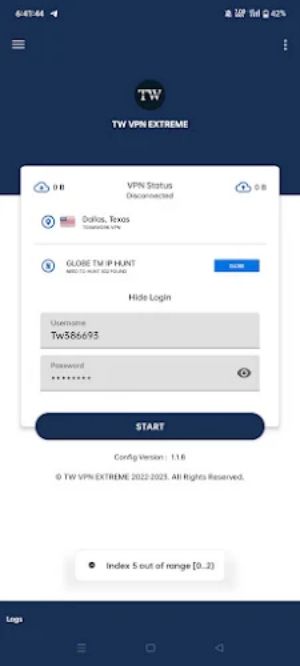TW VPN EXTREME Screenshot1