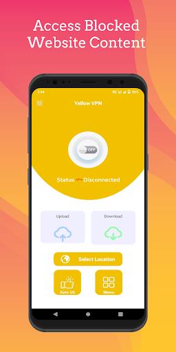 Yellow VPN - Fast VPN Proxy Screenshot1