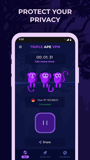 Triple Ape VPN - Safe & Secure Screenshot1