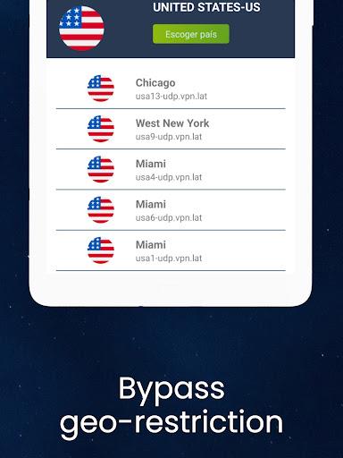 VPN.lat Free Unlimited VPN - USA, Canada, Europe, Latam Screenshot4