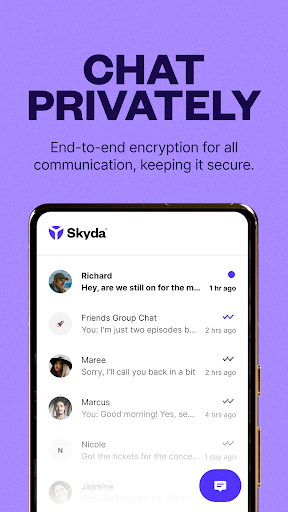 Skyda - Chats & VPN Screenshot1