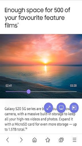 Samsung Internet Beta Screenshot3
