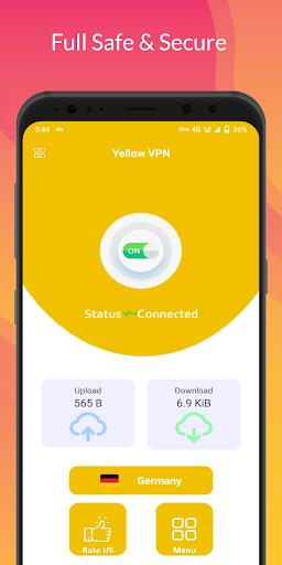 Yellow VPN - Fast VPN Proxy Screenshot2