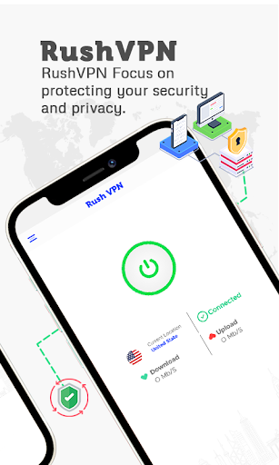 Rush VPN - Secure and Fast VPN Screenshot1