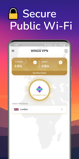 WingsVPN: VPN Fast & Secure Screenshot4