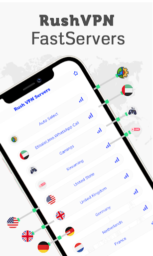 Rush VPN - Secure and Fast VPN Screenshot2