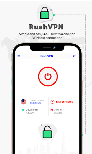 Rush VPN - Secure and Fast VPN Screenshot3