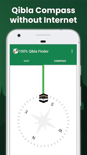 100% Qibla Finder Screenshot1