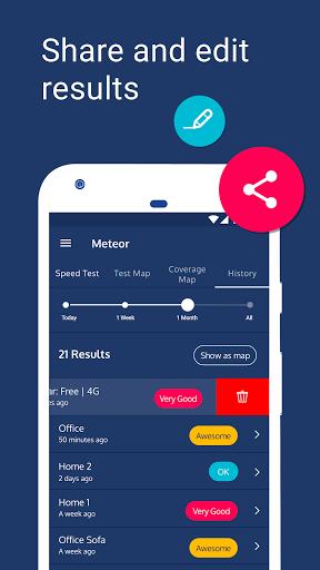 Meteor – Free App Performance & Network Speed Test Screenshot1