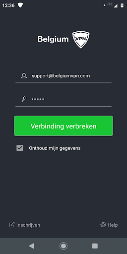 Belgium VPN Screenshot1