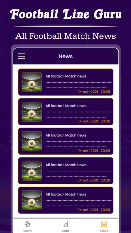 Football Line Guru - Football Live Scores and News Screenshot1