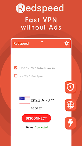 Redspeed VPN Easy Low Ping VPN Screenshot1