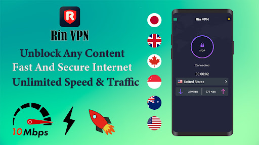 Rin VPN - Fast & Secure Proxy Screenshot1