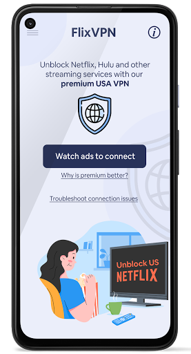 FlixVPN - Unblock Netflix VPN Screenshot1