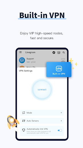 Livegram - Fast Built-in VPN Screenshot1