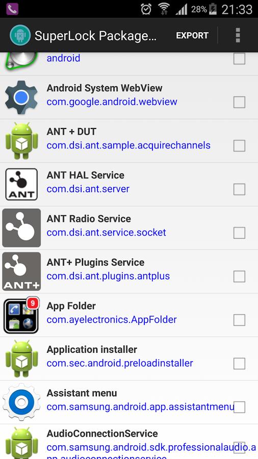 Package Disabler Pro (Samsung) Screenshot1