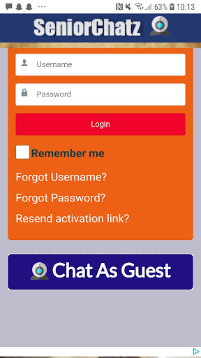 Senior chatz - chat rooms Screenshot1