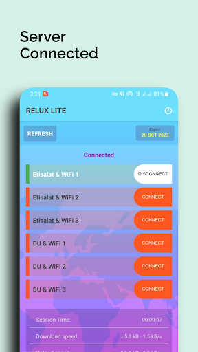 Relux Lite - Faster VPN Screenshot3
