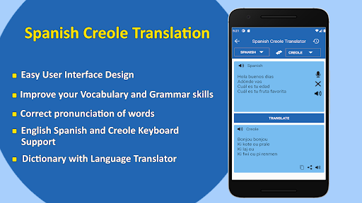 Traduction Creole Espagnol Screenshot1