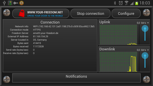 Your Freedom VPN Client Screenshot3
