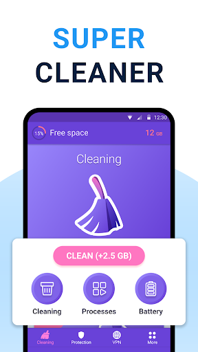 Cleaner + VPN + Virus cleaner Screenshot1