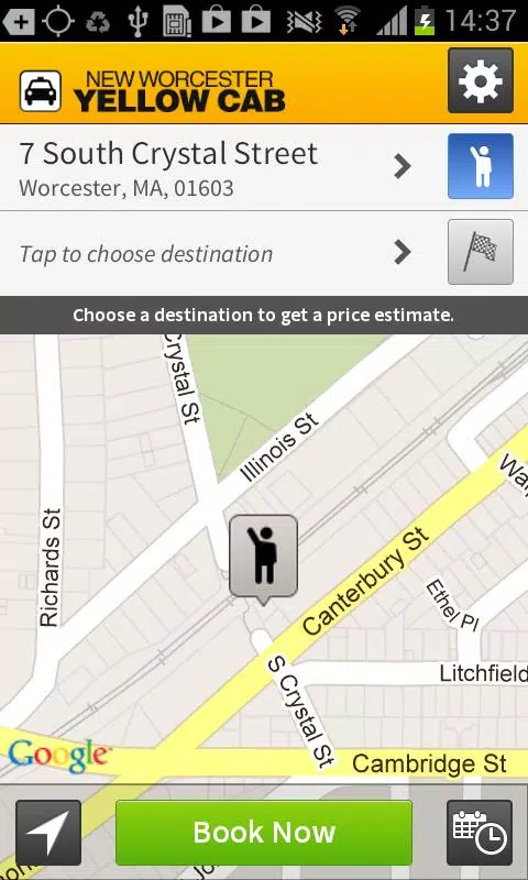 Worcester Yellow Cab Screenshot2