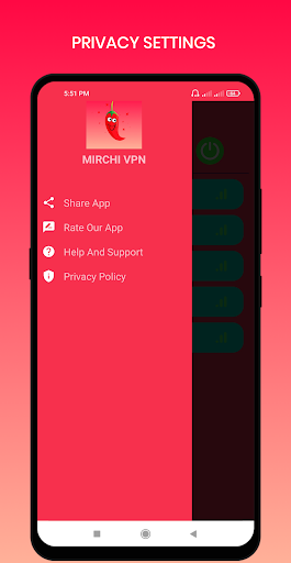Mirchi VPN - Private & Fast Screenshot3