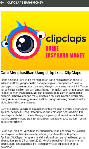 ClipClaps Guide Earn Money Screenshot2