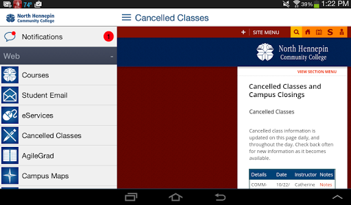 NHCC Student Mobile App Screenshot3